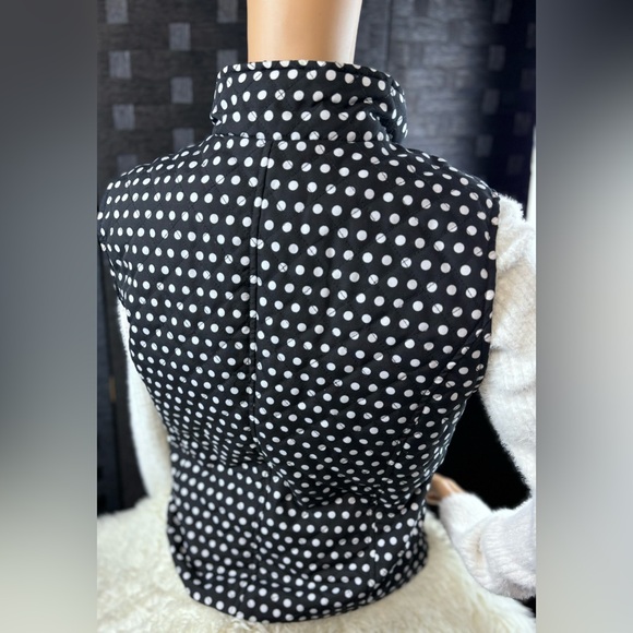 Nine West Relaxed Polka Dot Vest Sz PL - Picture 6 of 12